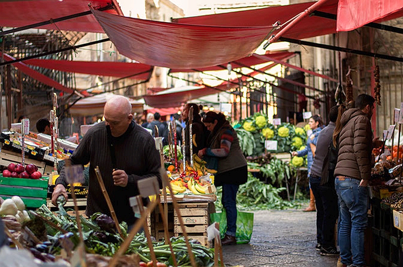 Palermo, ein malerischer Markt