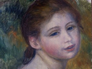 Pierre Auguste Renoir "Tete de femme"