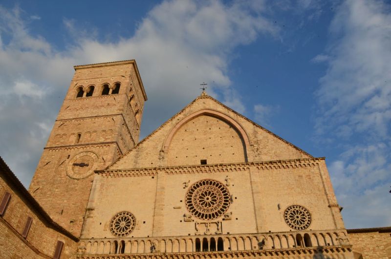 Assisi bei Sonnenuntergang