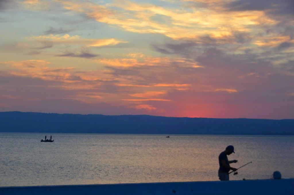 Latium, Sonnenuntergang am Bolsenasee