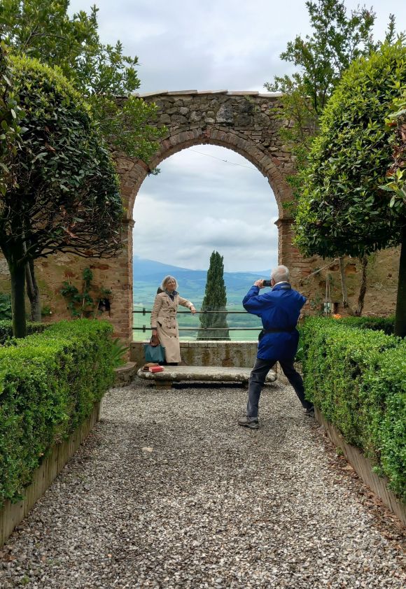 Toskana, Val d'Orcia, Palazzo Piccolomoni, Foto LIsa Mittelberger